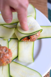 zucchini wrap for low carb gyoza
