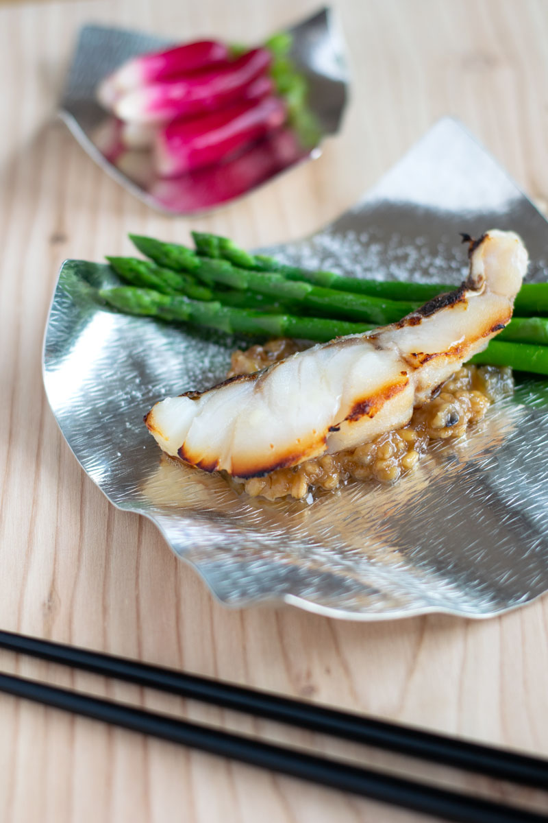 Miso Fish with Asparagus (better than Nobu's black cod) - eyes and hour