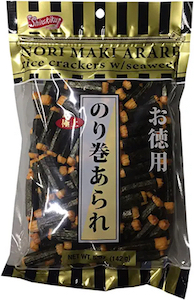 package of norimaki arare senbei rice crackers  