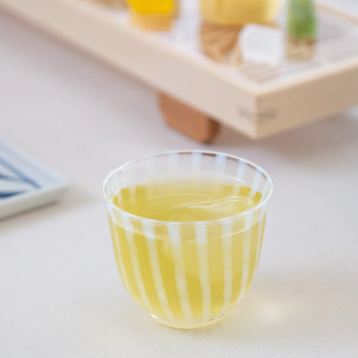 glass Japanese tea cup