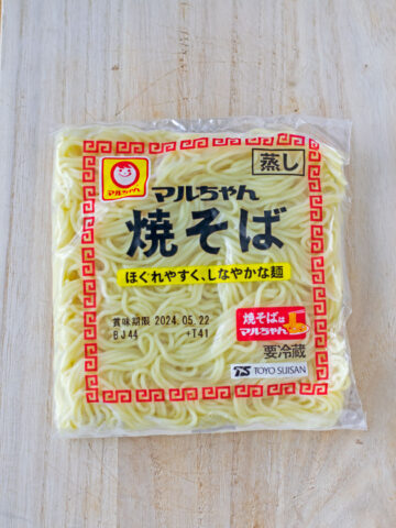 bag of store-bought yakisoba noodles